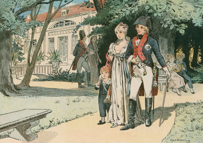 Frederick William III, pruský král (1770-1840), a jeho manželka, královna Louise (1776-1810), v Paretz v roce 1800 od Carl Rohling
