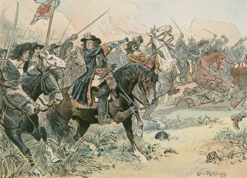 Frederick William, velký kurfiřt (1620-1688), v bitvě u Ferhbellinu v roce 1675 od Carl Rohling