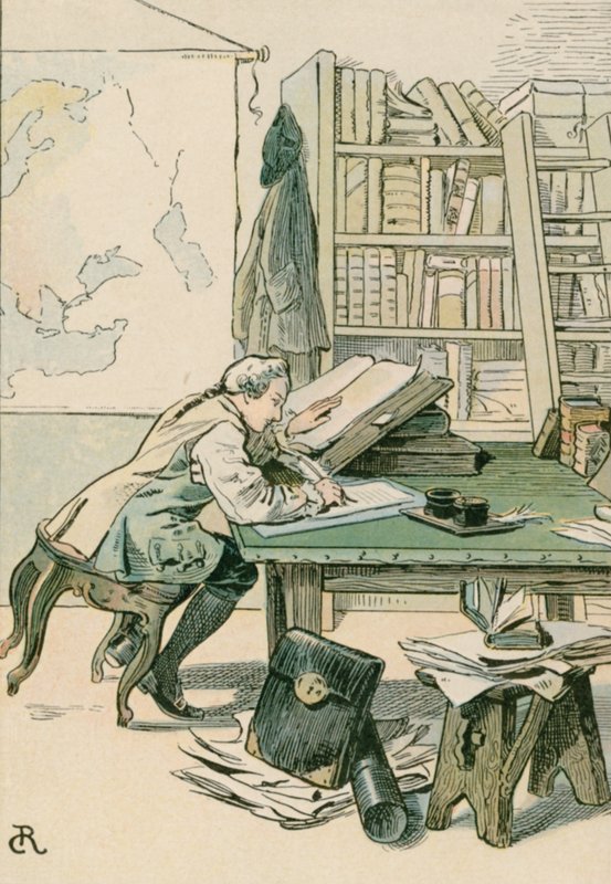 Fridrich Veliký (1712-1786) jako korunní princ v Kustrinu od Carl Rohling