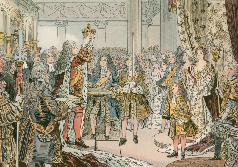 Korunovace Fridricha I. Pruského (1657-1713) v Königsbergu v roce 1701 od Carl Rohling