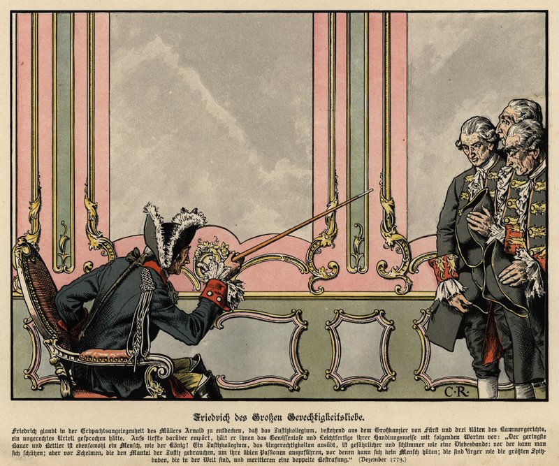 Láska Fridricha Velikého ke spravedlnosti od Carl Röchling