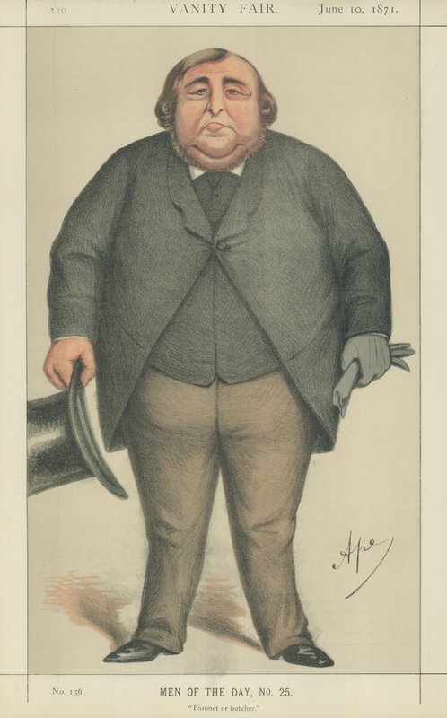 Arthur Orton, prohlašující se za sira Rogera Tichborna od Carlo Pellegrini