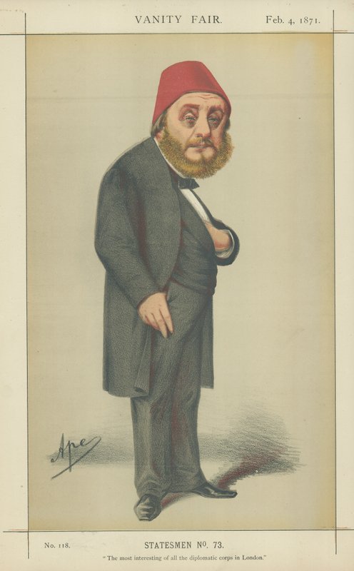 Jeho Excelence Musurus Bey (barevné lito) od Carlo Pellegrini