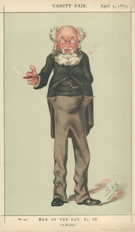 Pan Anthony Trollope, romanopisec, 5. dubna 1873, karikatura Vanity Fair od Carlo Pellegrini