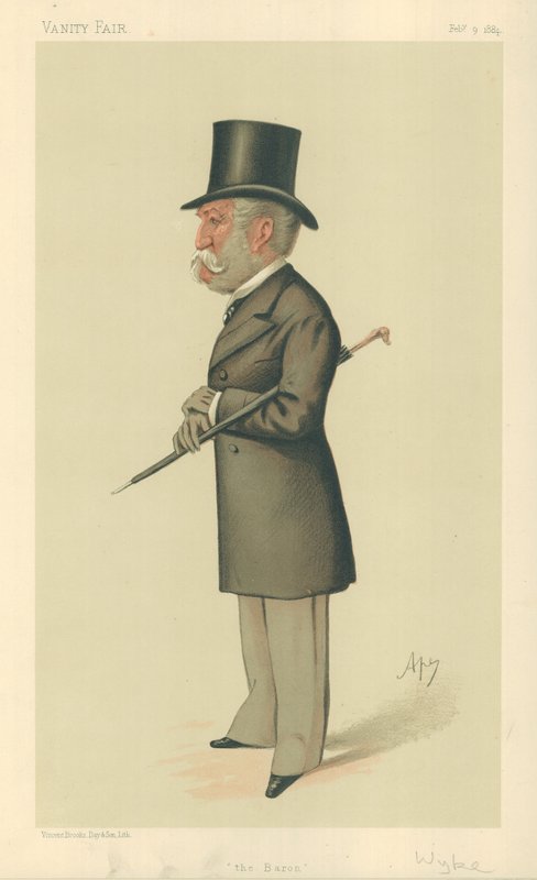 Sir Charles Lennox Wyke, Baron, 9. února 1884, karikatura Vanity Fair od Carlo Pellegrini
