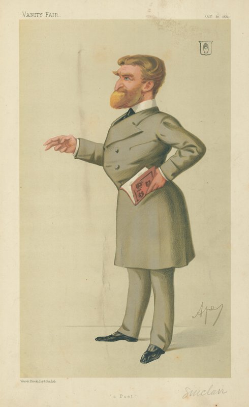 Sir John George Sinclair, básník, 16. října 1880, karikatura Vanity Fair od Carlo Pellegrini