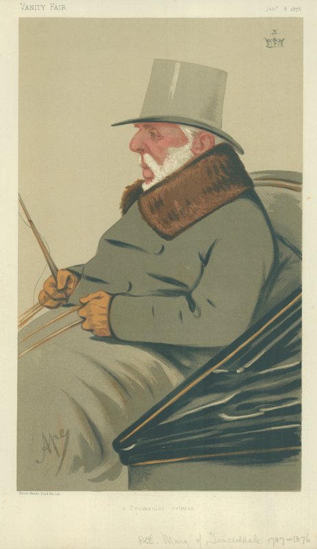Markýz z Tweddale, poloostrovní veterán, 8. ledna 1876, karikatura Vanity Fair od Carlo Pellegrini