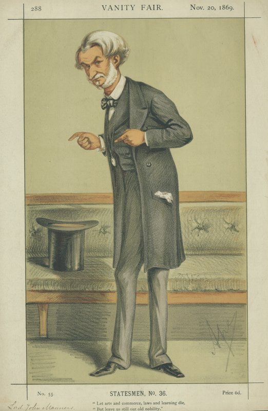 Pravý čest Lord John J R Manners od Carlo Pellegrini