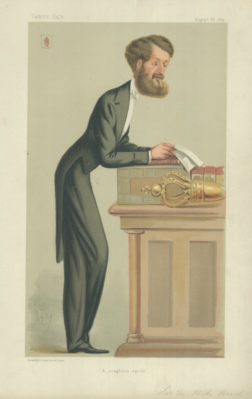 Ctihodný sir Michael Hicks Beach od Carlo Pellegrini