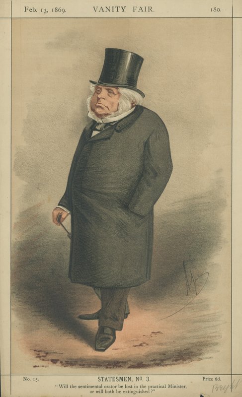 Správný ctihodný John Bright (barevné lito) od Carlo Pellegrini