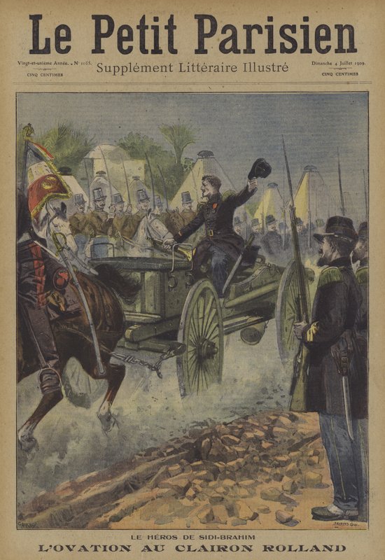 Ovace pro trubače Rollanda, hrdinu bitvy u Sidi Brahim, Alžírsko, 1845 od Carrey