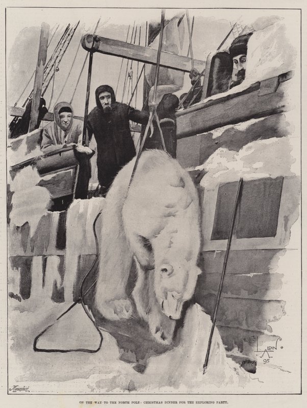 Na cestě na severní pól, vánoční večeře pro poznávací párty od Cecil Charles Windsor Aldin