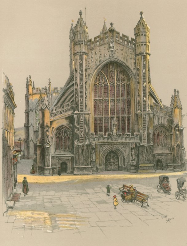 Bath Abbey od Cecil Charles Windsor Aldin