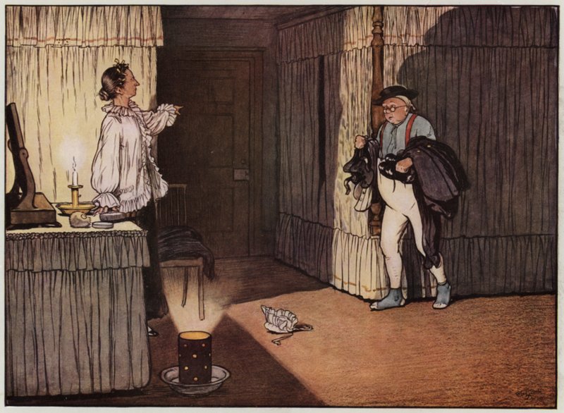 Ilustrace pro The Pickwick Papers od Cecila Aldina (barevné lito) od Cecil Charles Windsor Aldin