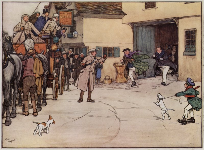 Ilustrace pro The Pickwick Papers od Cecila Aldina od Cecil Charles Windsor Aldin