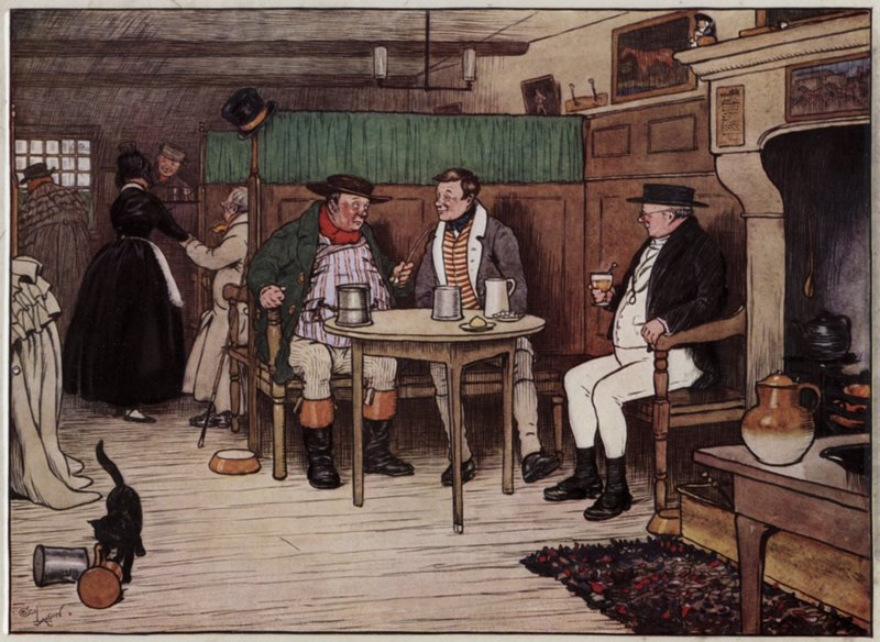 Ilustrace pro The Pickwick Papers od Cecila Aldina od Cecil Charles Windsor Aldin