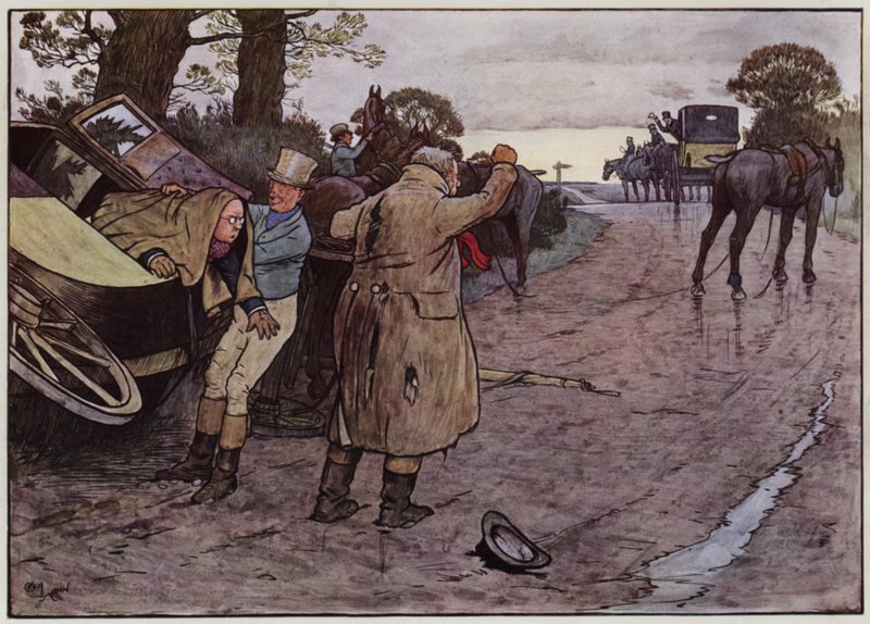 Ilustrace pro The Pickwick Papers od Cecila Aldina od Cecil Charles Windsor Aldin