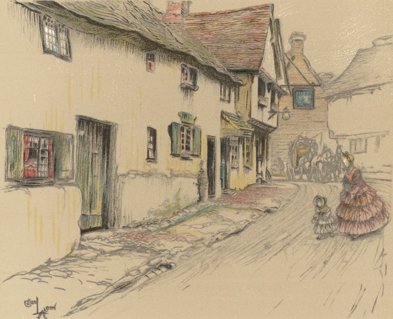 George Inn, Dorchester od Cecil Charles Windsor Aldin