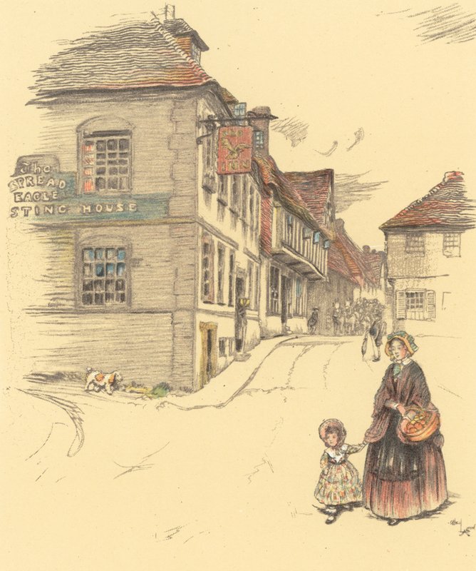 The Spread Eagle, Midhurst od Cecil Charles Windsor Aldin