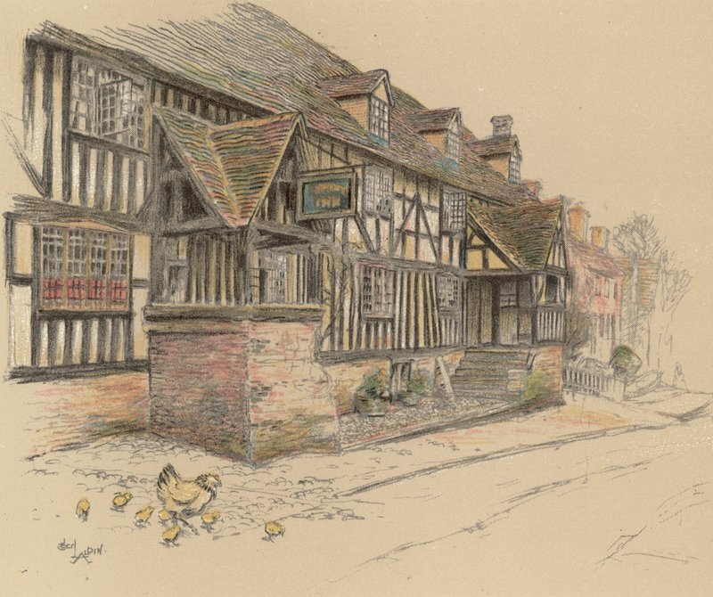 Talbot Inn, Chaddesley Corbett od Cecil Charles Windsor Aldin