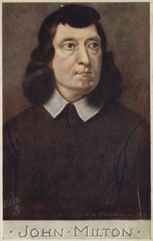 John Milton (1608-1674), anglický básník od Cecil Watson Quinnell