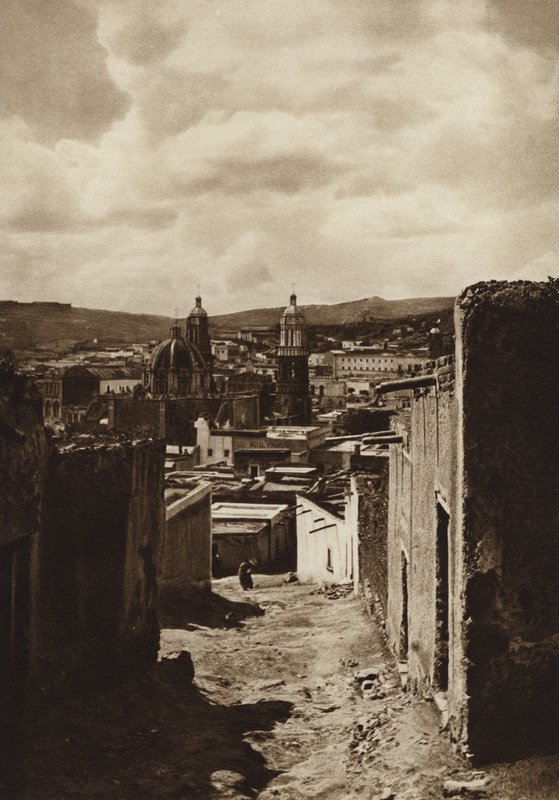 Mexiko: Zacatecas (černobílá fotografie) od Cecile Seler Sachs