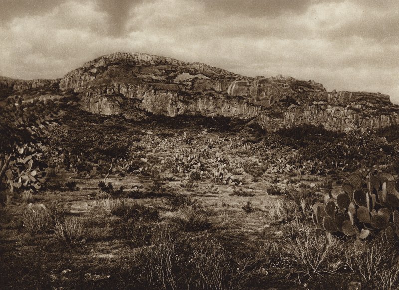 Mexiko: Zacatecas, ruiny La Quemada (č/b foto) od Cecile Seler Sachs