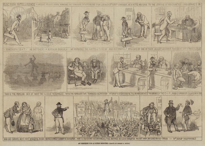 Volby pro malou městskou část od Charles Altamont Doyle