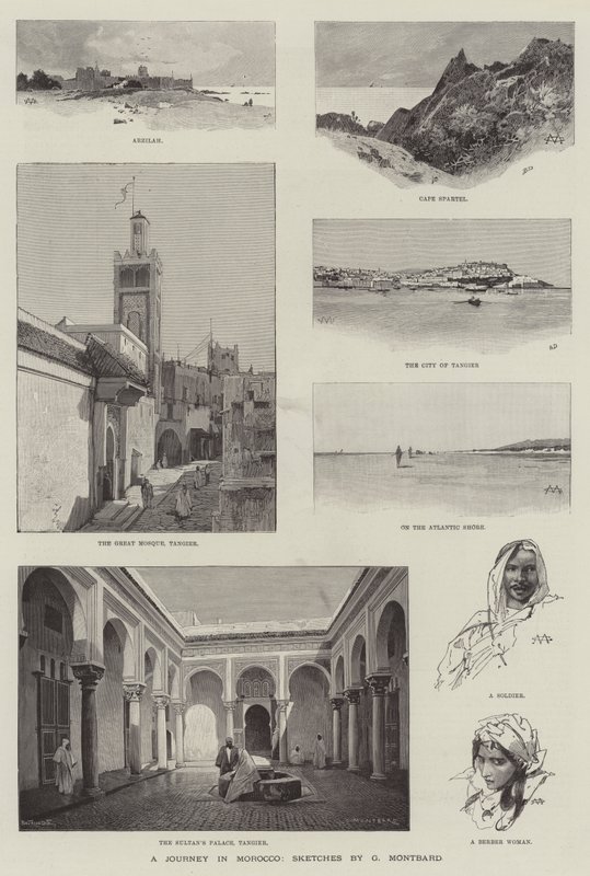 Cesta v Maroku od Charles Auguste Loye