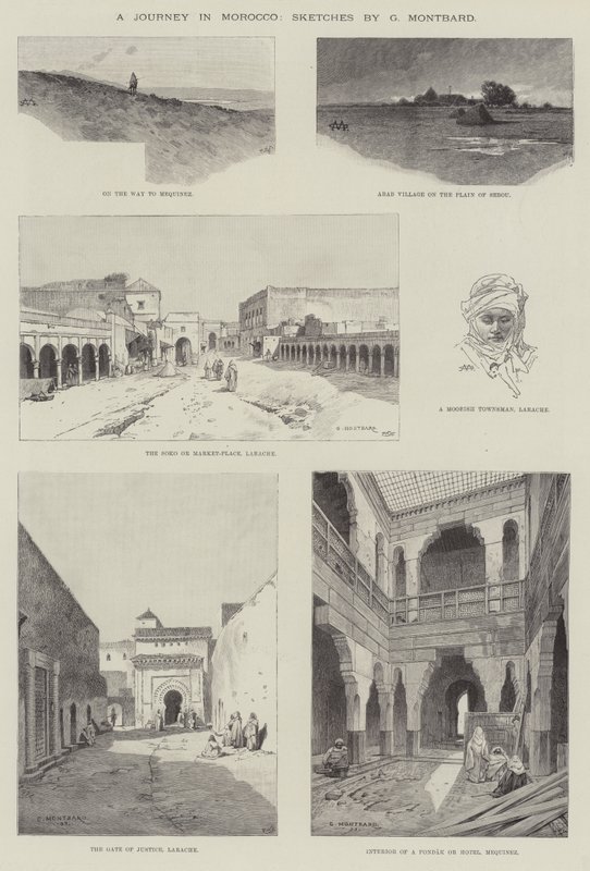 Cesta v Maroku od Charles Auguste Loye