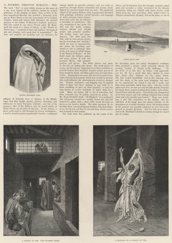 Cesta přes Maroko, Fez od Charles Auguste Loye