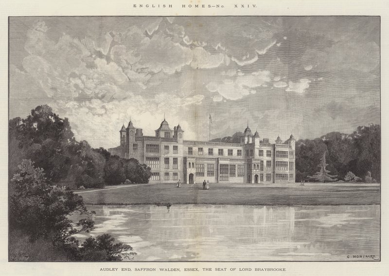 Audley End, Saffron Walden, Essex, sídlo lorda Braybrooka od Charles Auguste Loye