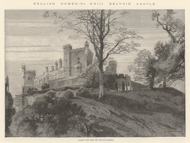 Hrad Belvoir od Charles Auguste Loye