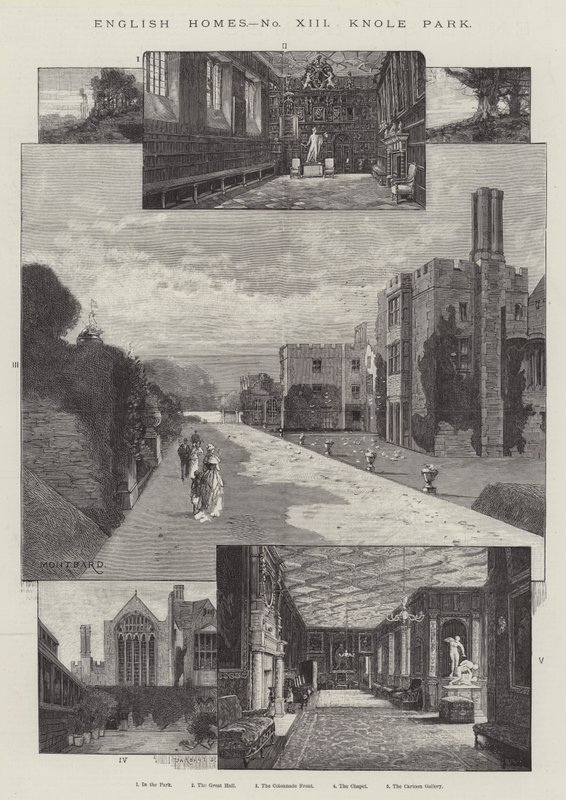 Park Knole od Charles Auguste Loye