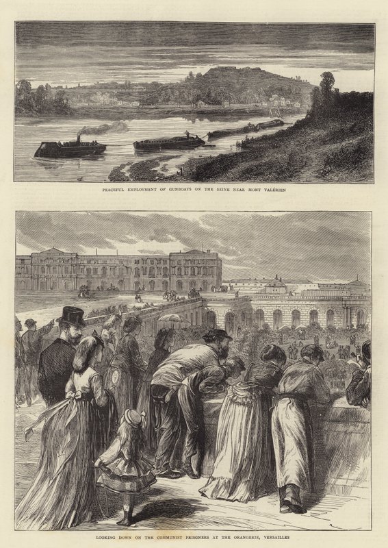 Mont Valerien, komunističtí vězni ve Versailles od Charles Auguste Loye