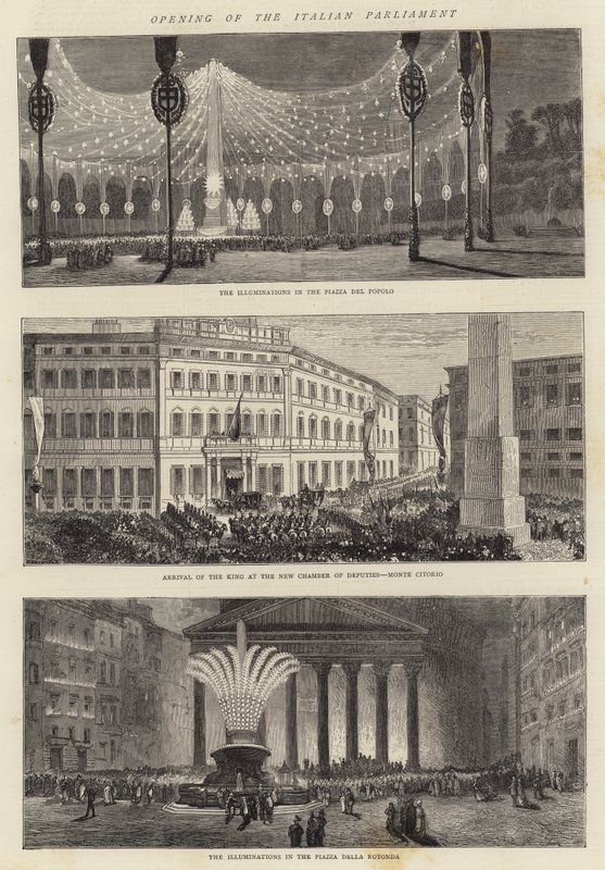 Otevření italského parlamentu od Charles Auguste Loye