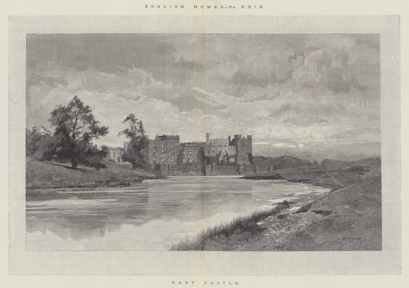 Hrad Raby od Charles Auguste Loye
