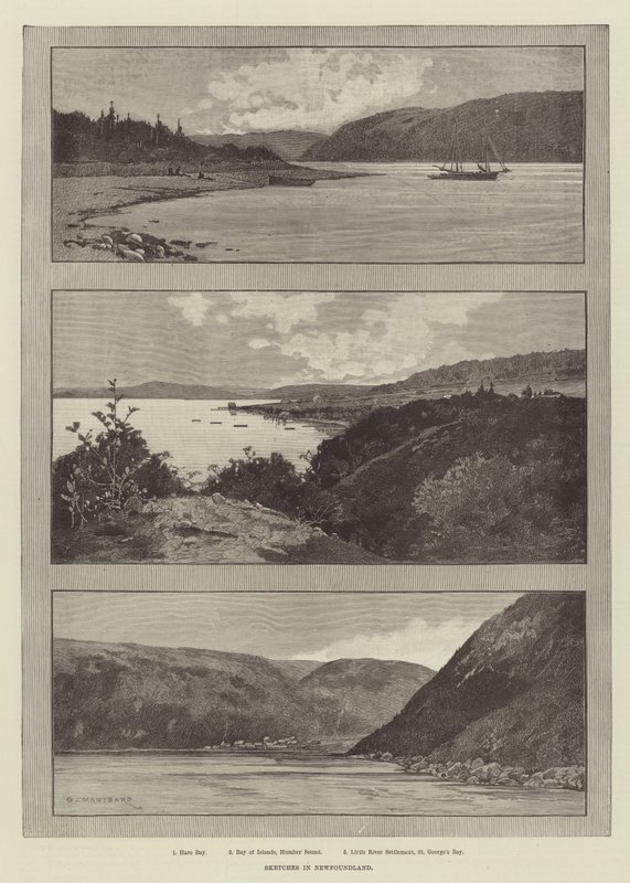 Skici v Newfoundlandu od Charles Auguste Loye