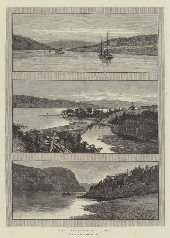 Skici v Newfoundlandu od Charles Auguste Loye