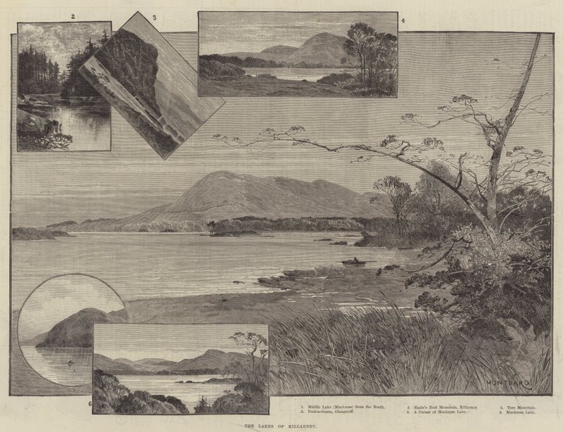 Jezera Killarney od Charles Auguste Loye