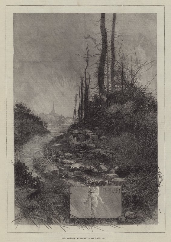 Měsíce, únor od Charles Auguste Loye