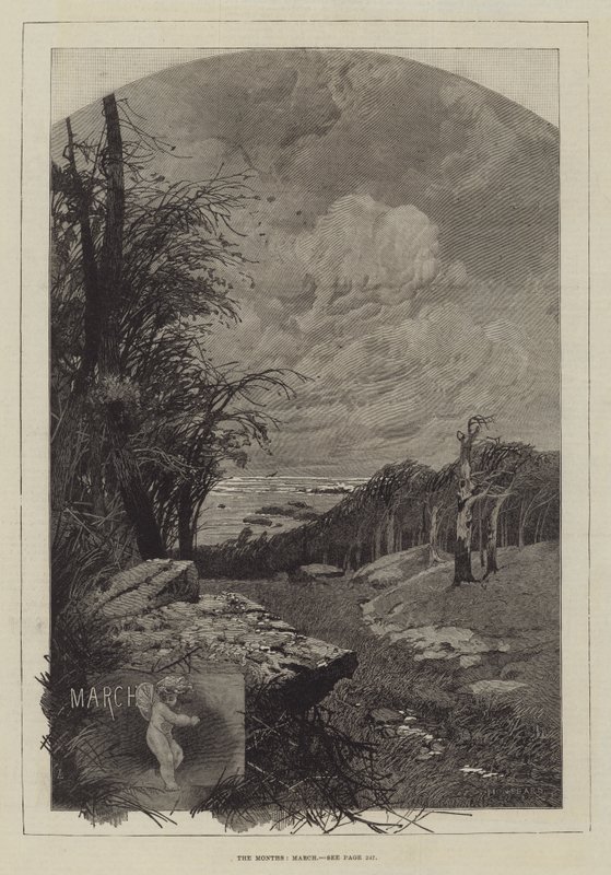 Měsíce, březen od Charles Auguste Loye