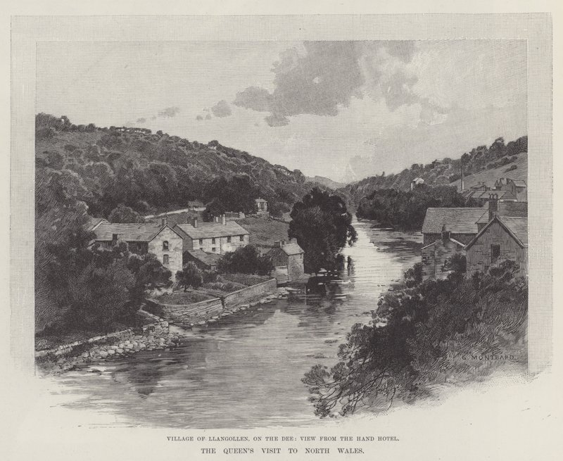 Návštěva královny v severním Walesu od Charles Auguste Loye