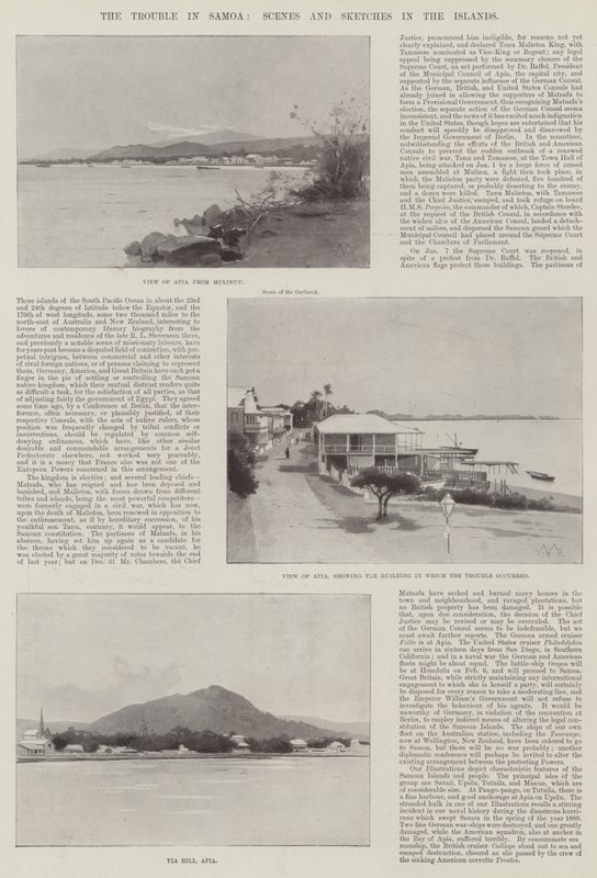 Potíže na Samoe, Scény a náčrtky na ostrovech od Charles Auguste Loye