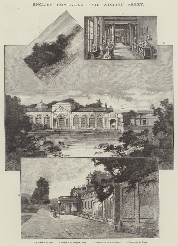 Opatství Woburn od Charles Auguste Loye