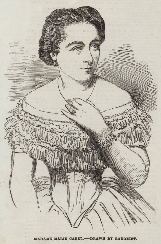 madame Marie Cabelová od Charles Baugniet