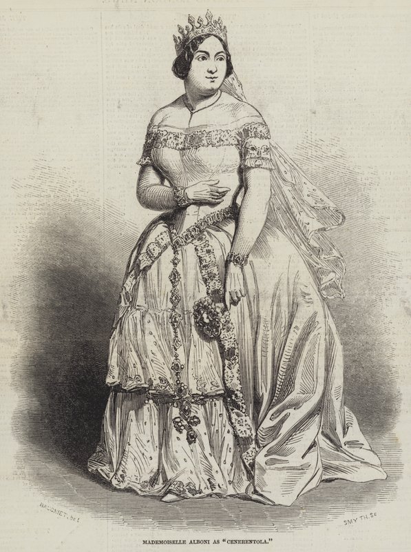 Mademoiselle Alboni jako Popelka od Charles Baugniet