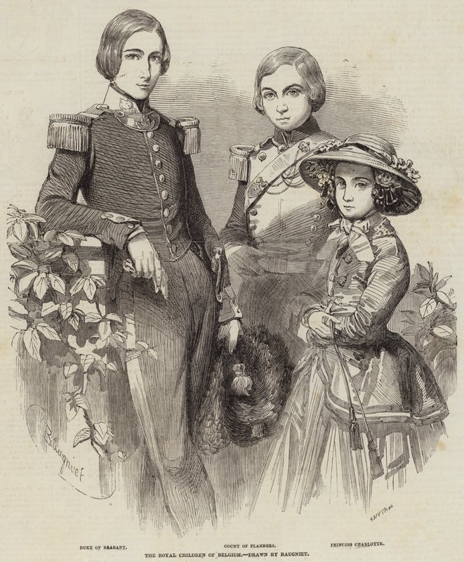 Královské děti Belgie od Charles Baugniet