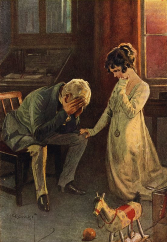 Starý Sedley přiznává Amelii skutečný stav věcí od Charles Crombie