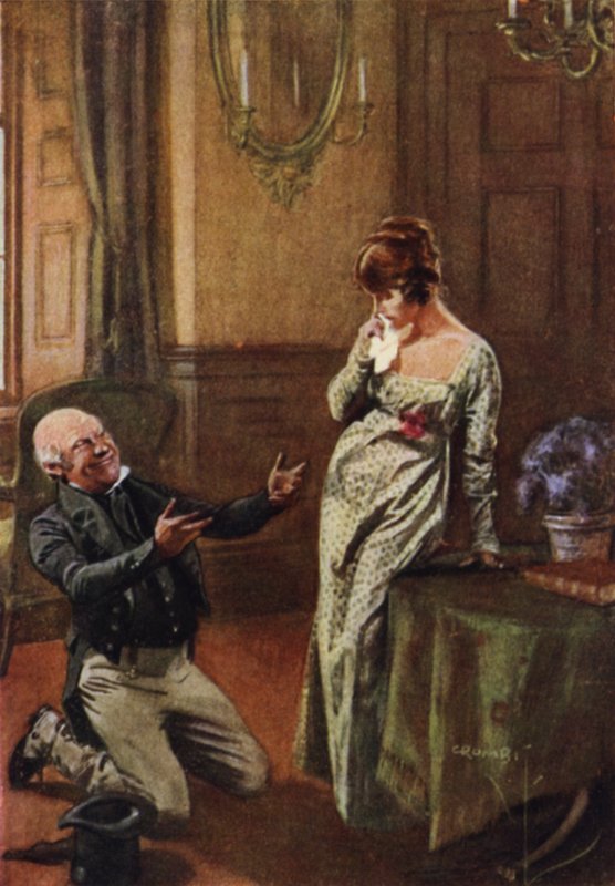 Starý sir Pitt požádá Becky Sharpovou o ruku a polovina jejího tajemství je odhalena od Charles Crombie